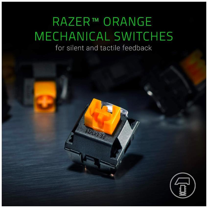 Teclado Mecanico Razer Blackwidow Lite Black Rgb Switch Orange